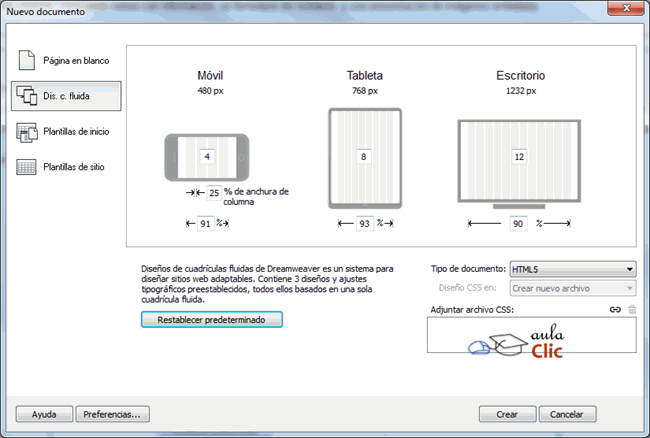Diseño cuadricula fluida