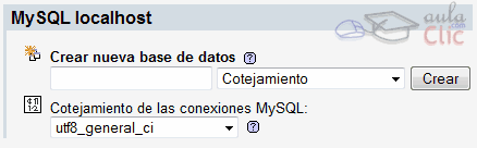 crear una base de datos