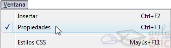 Ventana -> Propiedades