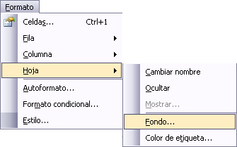 cambiar fondo de hoja