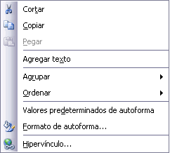 Menu contextual imagen