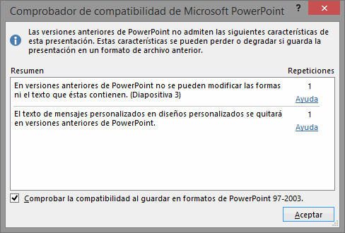 Comprobar compatibilidad