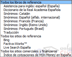 Libros y sitios de referencia