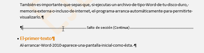 ver saltos secci&oacute;n